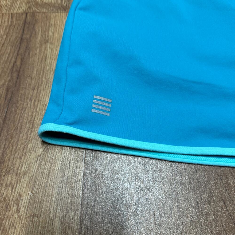 Lands Ends Womens Solid Blue Faux Wrap Skort Attached Shorts Skirt Size Medium - Picture 5 of 10
